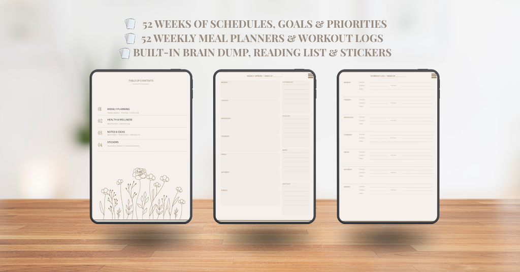 Weekly Digital & Printable Planner – Your Ultimate Organization System