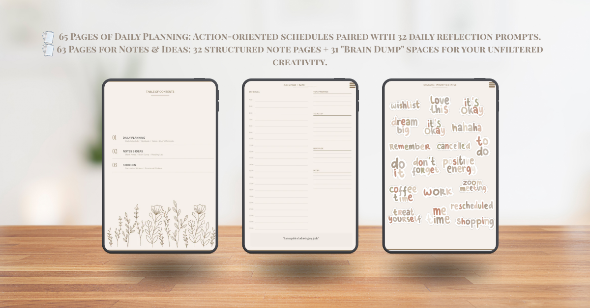 Daily Digital Planner & Journal – Productivity and Personal Growth