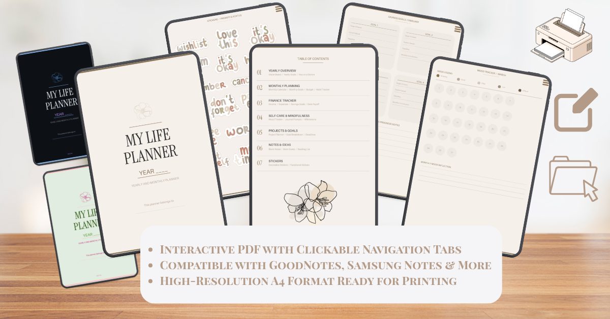My Life Planner 2026 – The Ultimate Personal Organization System PDF